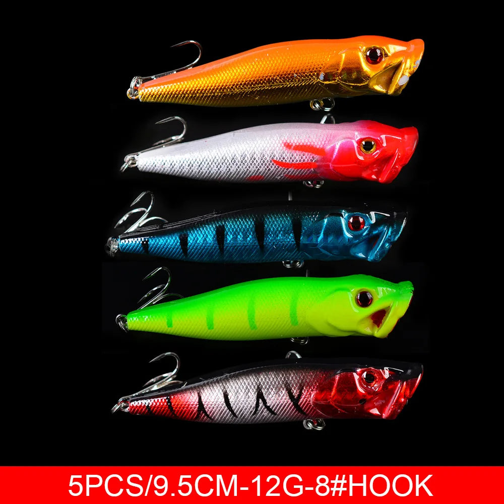 Set Múltiple Señuelos Ruia | Minnow Biónico | Crankbait Hundimiento | Bass | Wobbler con Anzuelos Triples - Firu Total Sales
