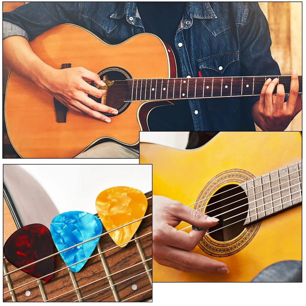 100pcs Púas de Guitarra Miwayer | Colores Mixtos | Acústica y Eléctrica | 0.46-0.96mm 🎸