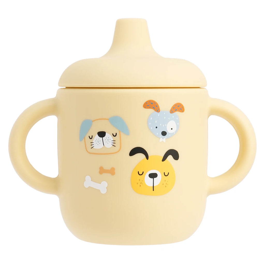 Vaso de Entrenamiento Silicona Cartoon para Bebé | Sin BPA | Con Asa | Lavavajillas 🍼
