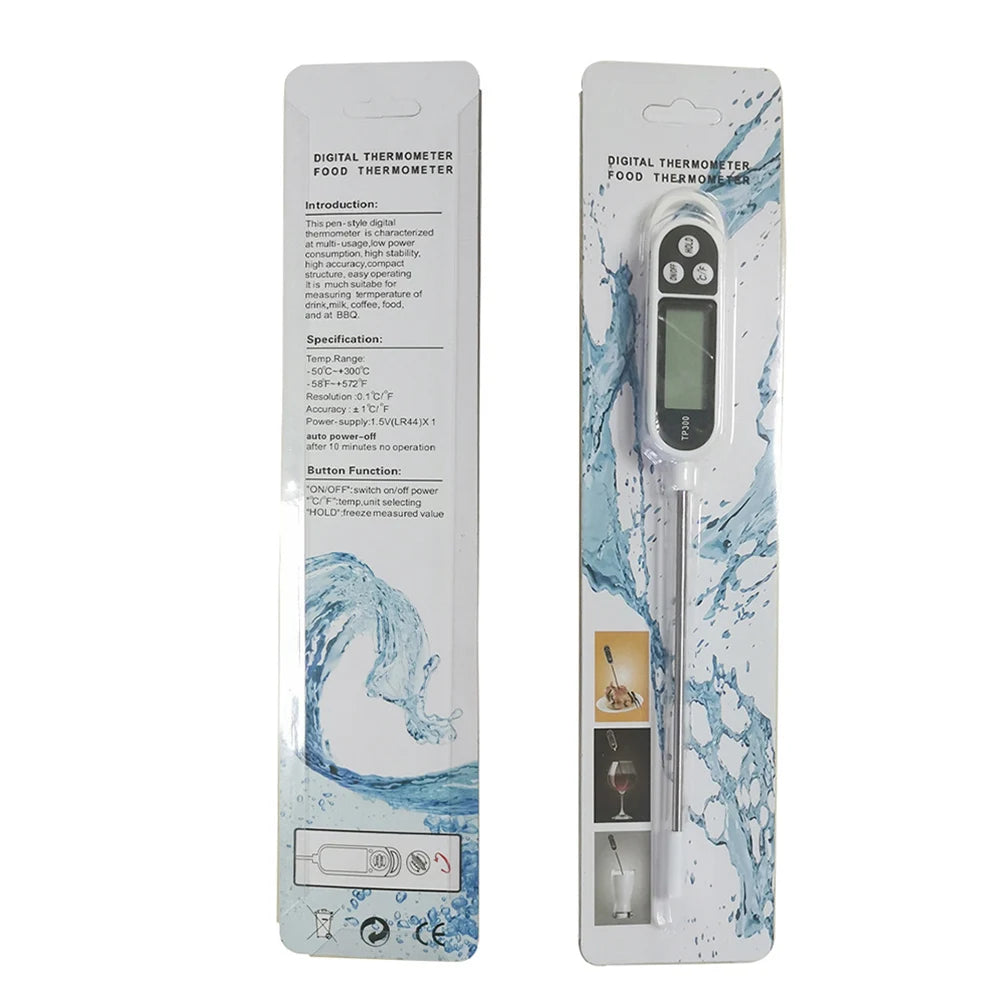 TP300 Instant Read Food Thermometer — LCD Digital | Meat, BBQ & Milk
