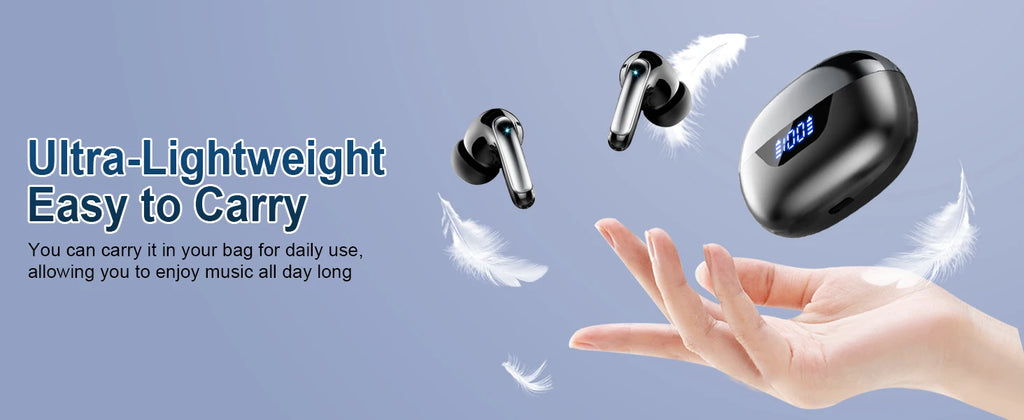 Wireless Earbuds Bluetooth 5.3 | 4 ENC Mic Noise Cancelling | 48H Battery Life