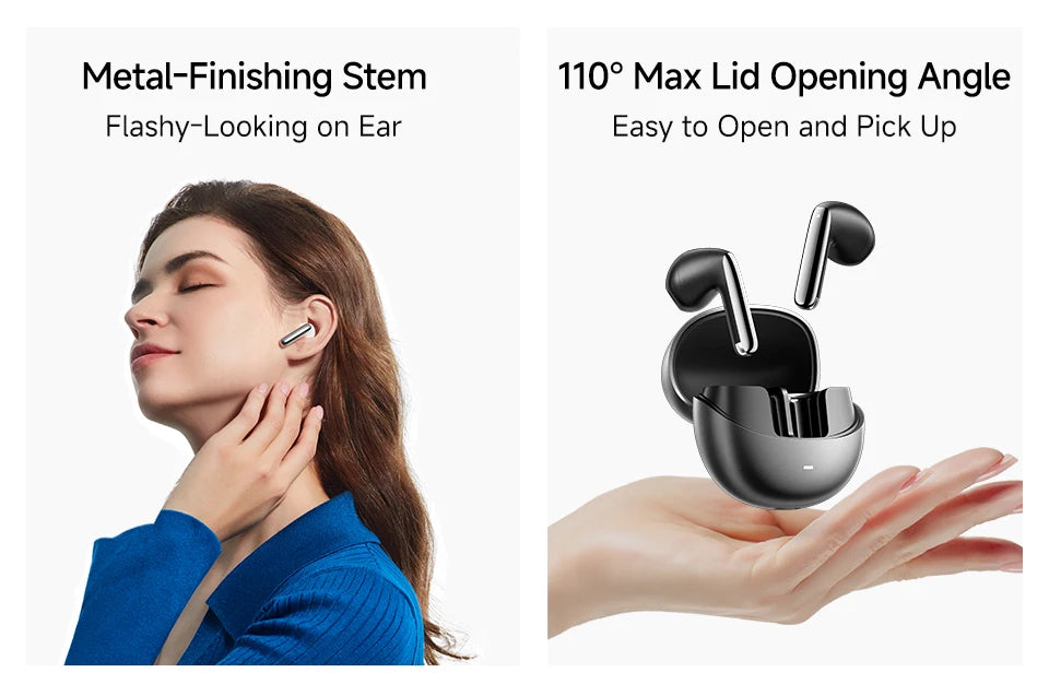 QCY HT10 AilyBuds Pro+ ANC | LDAC Hi-Res Audio | 6 Mic IA HD | 28H | Bluetooth 5.3 | Multipunto - Firu Total Sales