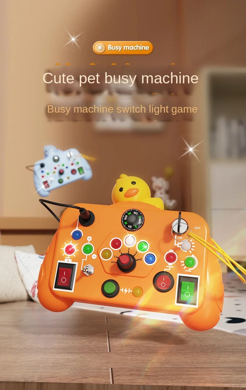 Tablero Sensorial Montessori para Bebés y Niños