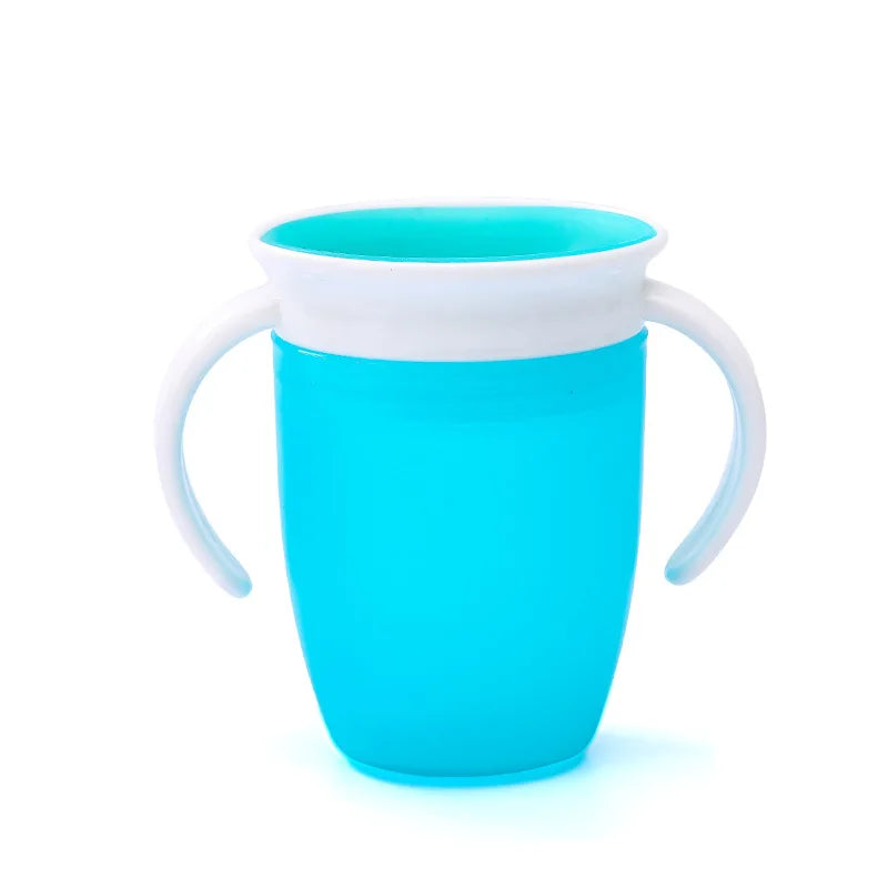 Vaso de Aprendizaje 360° con Doble Asa para Bebé | Tapa Flip | Antiderrame 🍼