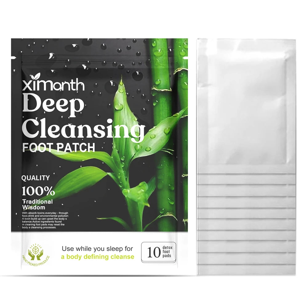 Detox Foot Patches for Stress Relief Deep Sleep Natural Herbal Toxins Clean