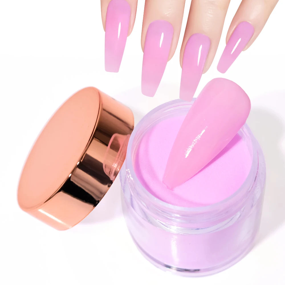 3Colors Acrylic Nail Powder Transparent/Pink/White Carving Crystal Polymer Powder Manicure Nail Polish Professional Accessories#
