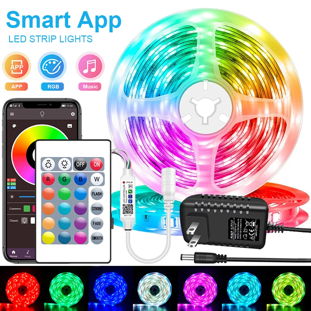 LED Strip Lights RGB 5050 – Smart Bluetooth Color Changing Lights - Firu Total Sales