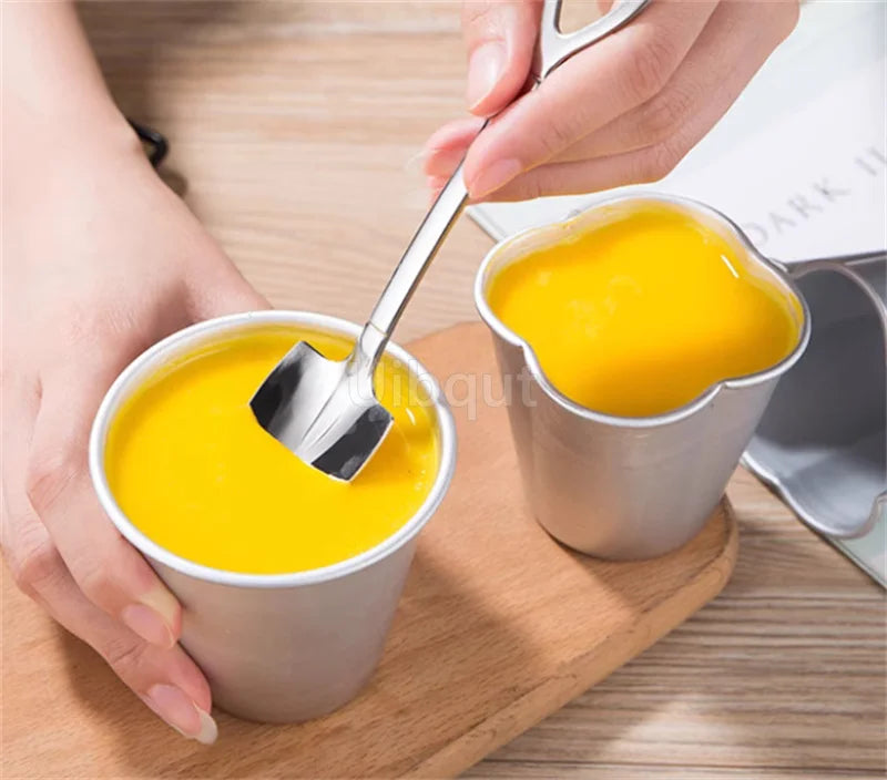Set 5/10pcs Moldes Mini Acanalados de Aluminio para Pudding y Mousse 🍰