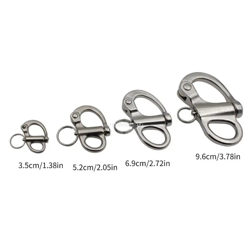 35/52/69/96mm Stainless Steel Quick Release Boats Chain Shackle Hook