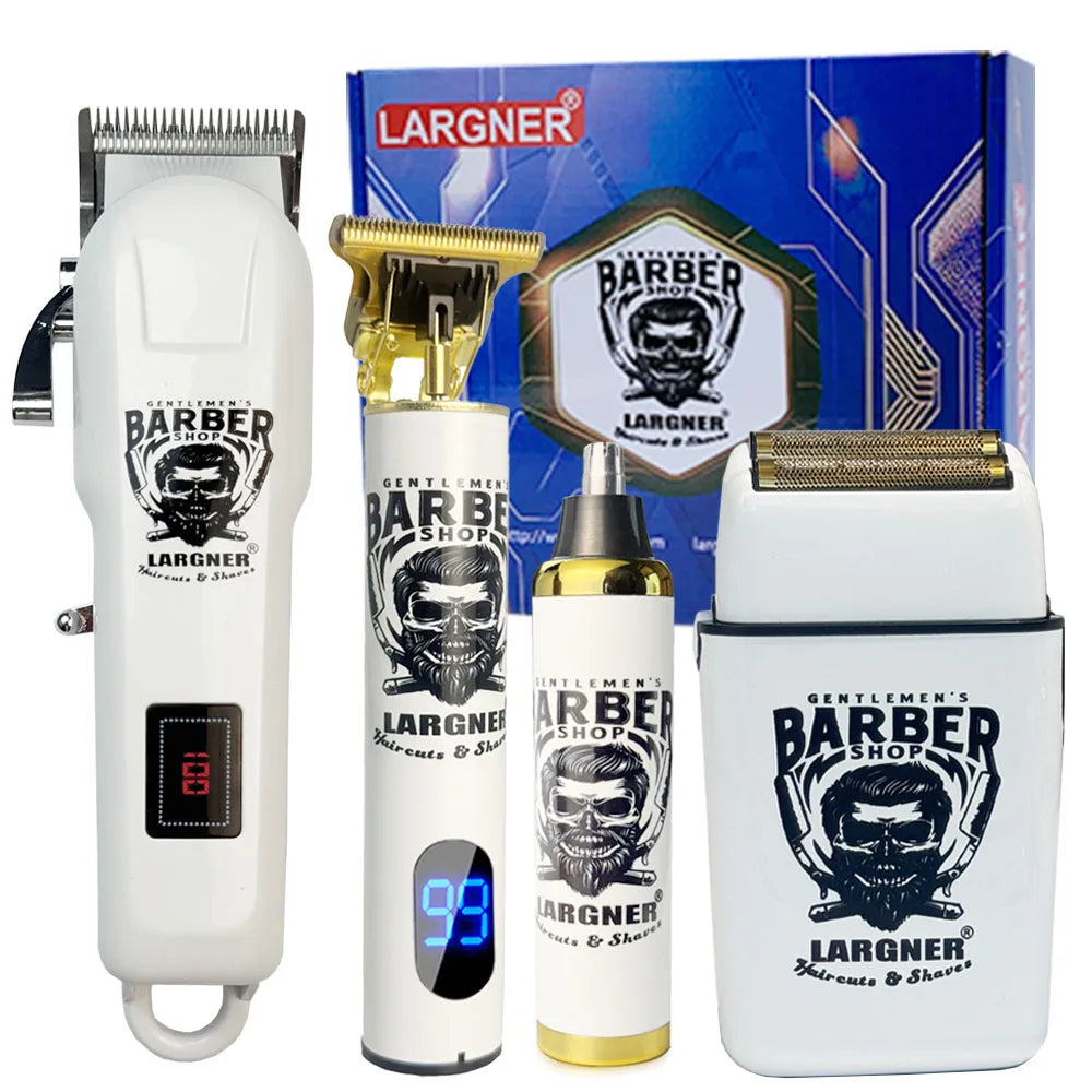 LARGNER Professional Hair Clippers Kit - Precision Haircutting Tools Set for Stylists And Barber Shops