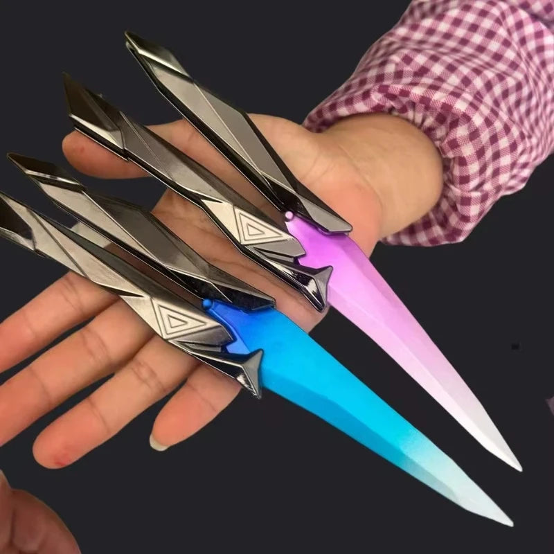 Plastic Valorant Singularity Butterfly Knife Toy Foldable Gaming Replica Model Perfect Gift for Boys and Game Enthusiasts