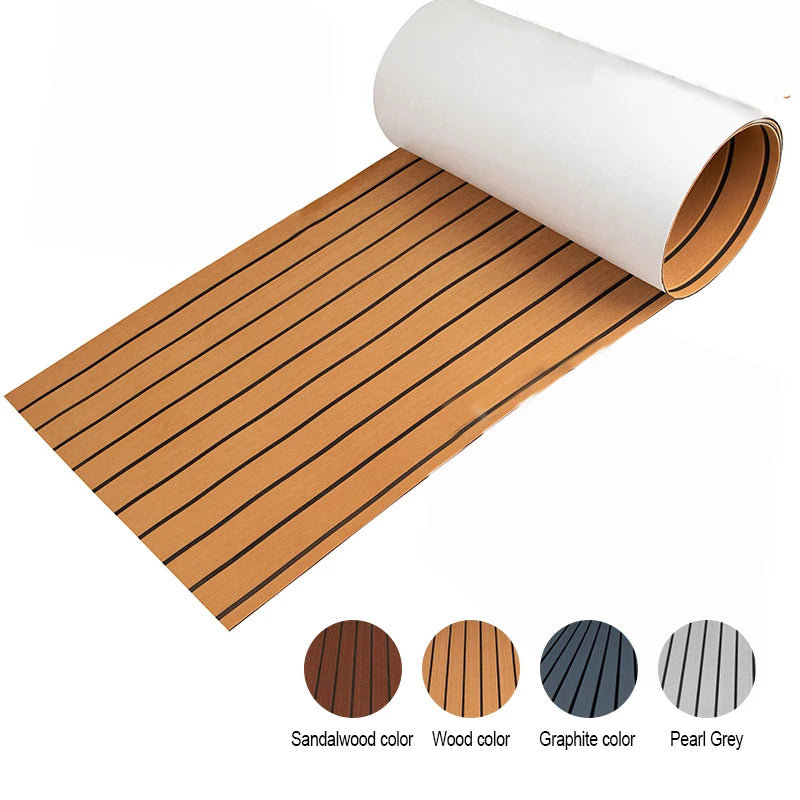 EVA Foam Boat Flooring Faux Teak Decking Sheet Pad For Boat Marine Yacht RV Deck Sheet Ma 4 Colors To Choose From 2400x450x6mm