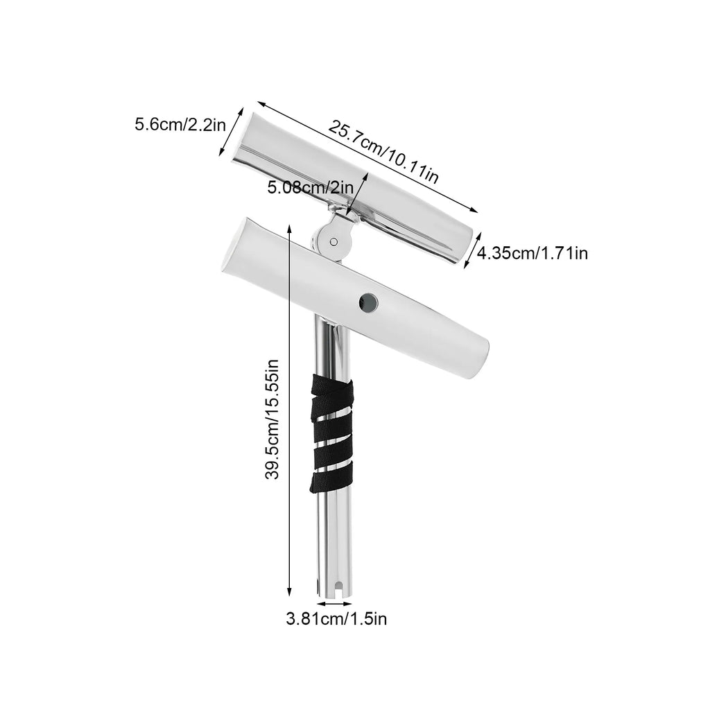Adjustable Double Angle Fishing Rod Holder for Boats Yachts Stainless Steel Corrosion Resistant and Durable