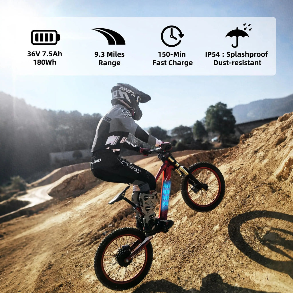 Moto Eléctrica RFN Racing 3 Velocidades | Marco Aluminio | Acrobacias | 8+ Años 🏍️ - Firu Total Sales