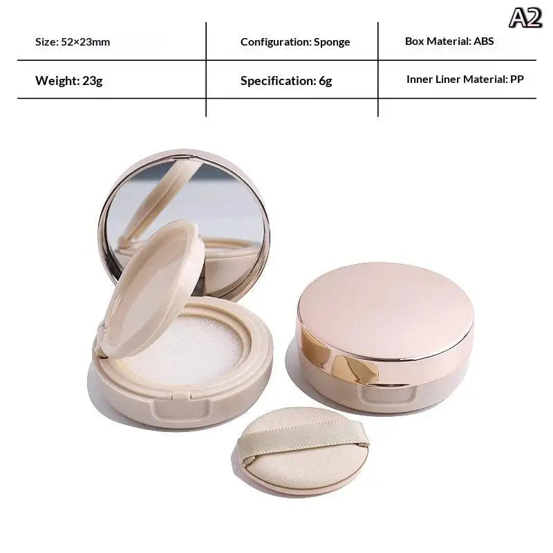 Portable Air Cushion Box With Puff With Mirror Compact Foundation Case BB Cream Container Makeup Tools DIY