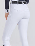 Professional equestrian pants full silicone quick-dry elastic tight equestrian sports pants anti-slip riding pants thick wear-re