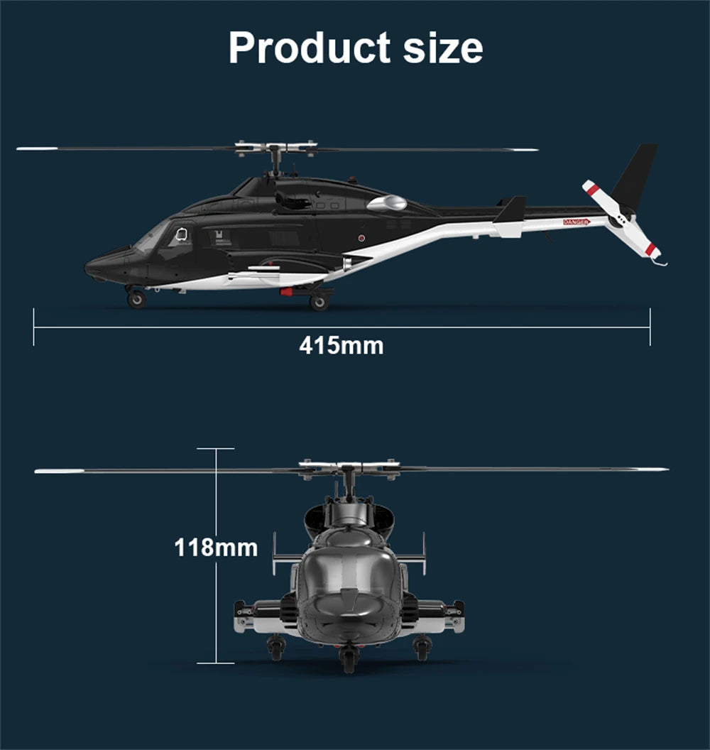 Helicóptero RC Eachine E188S AirWolf GPS | Motor Brushless | 9 Canales | RTF 🚁 - Firu Total Sales