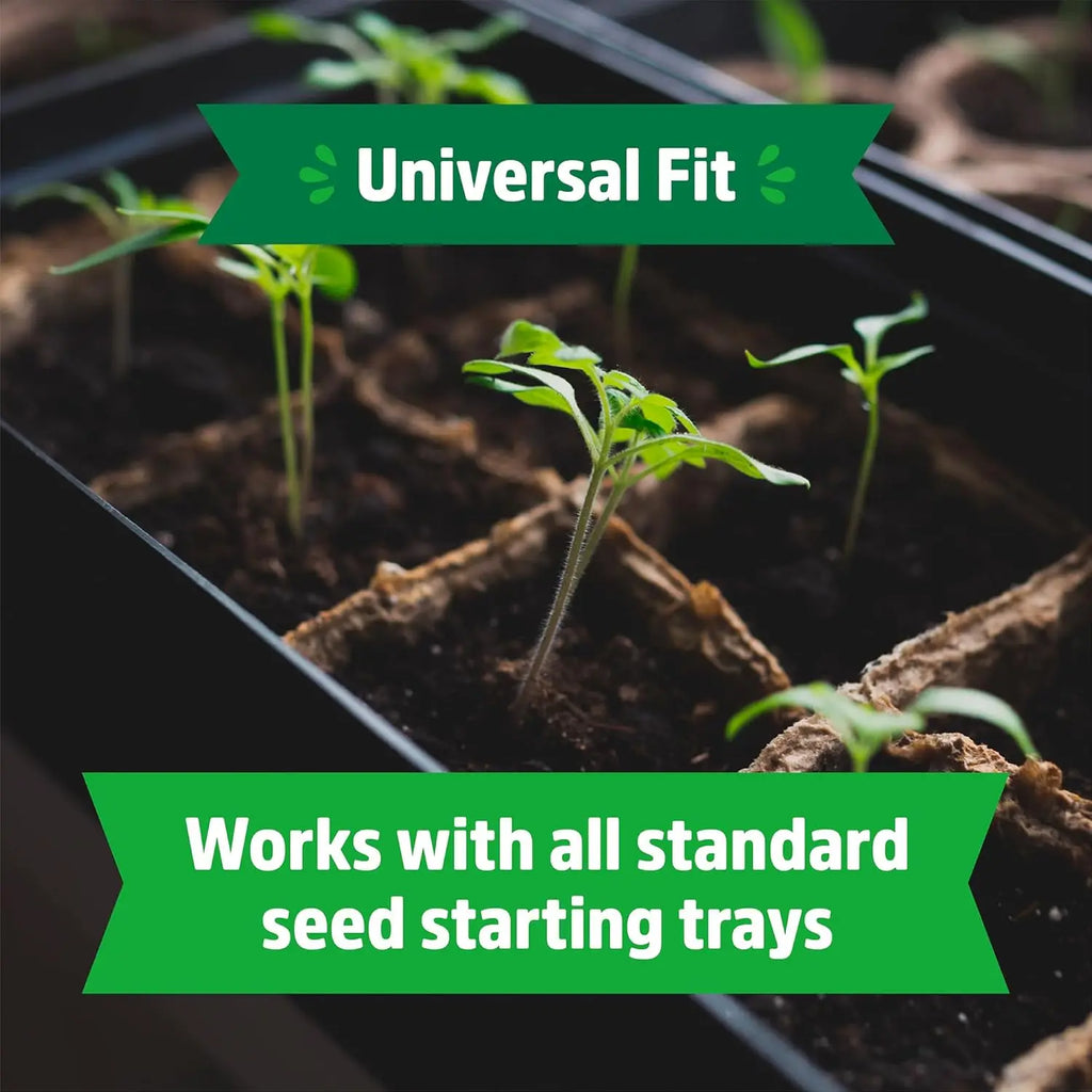 Biodegradable Seed Starter Trays, 50-Cell Peat-Free Organic Gardening Kit for Herbs Vegetables