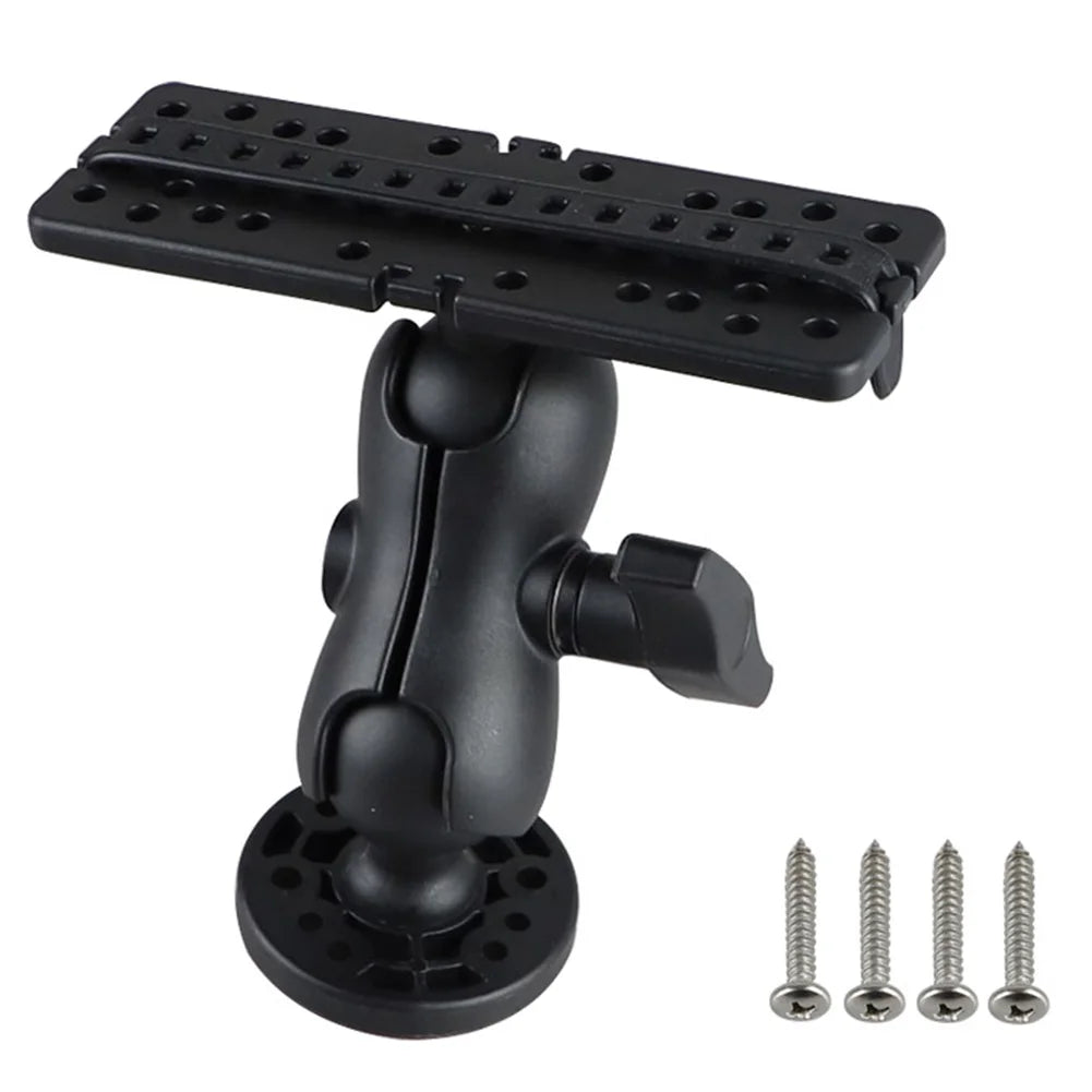 Fish Finder Mount Base Wear Resist 360 Degree Swivel Fish Finder Rack Universal Fishfinder Supporter for Marine Boat Kayak