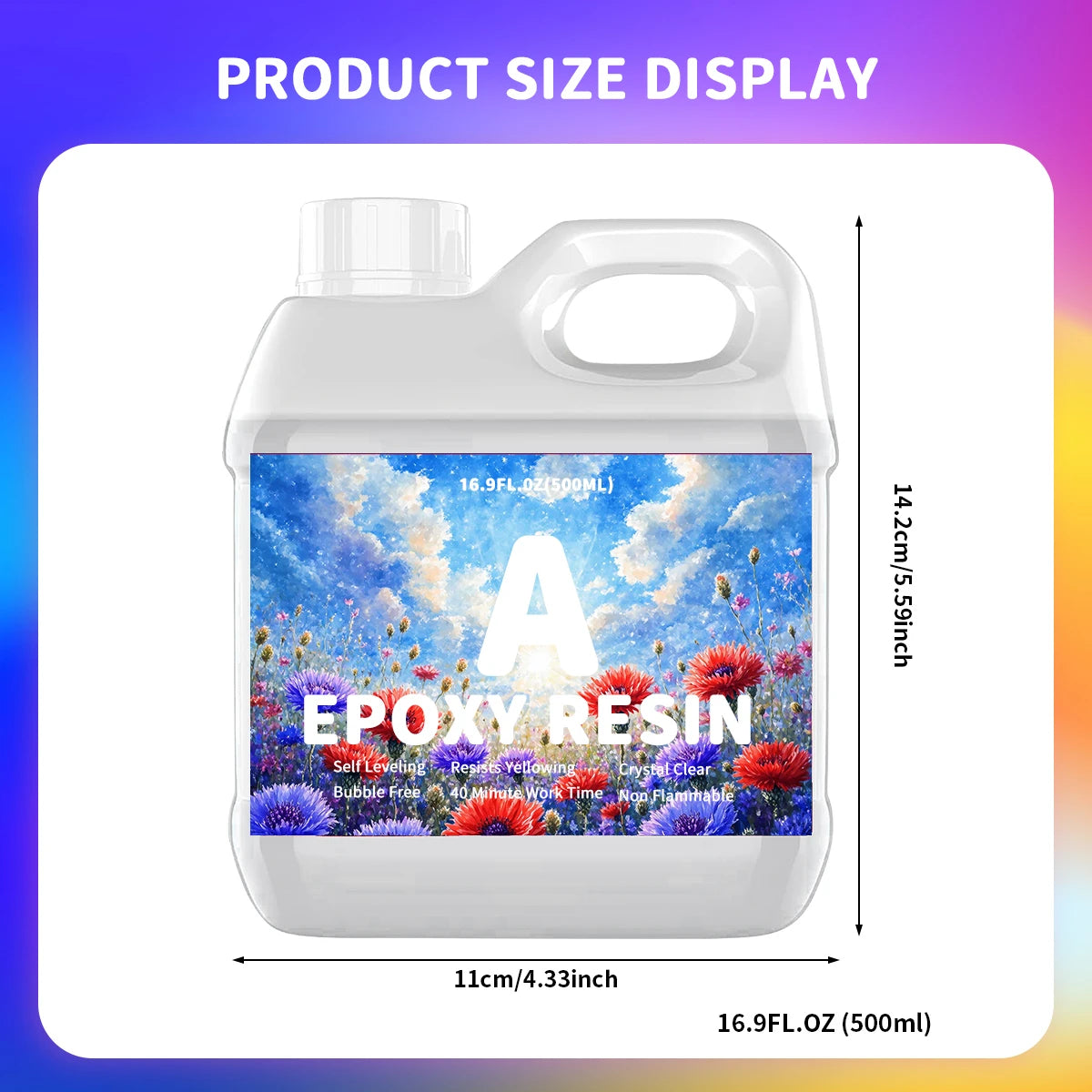 Kit Resina Epoxi 500ML Bajo Olor | Mesas de Río y Joyería | Sin Burbujas ✨