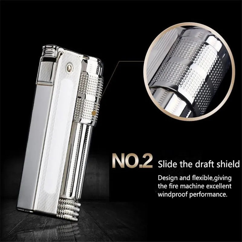 Original IMCO Lighter Old Oil Flint Lighter Windproof Stainless Steel Cigarette Petrol Oil Lighter Inflated Gadgets Man