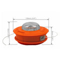 Universal M10 Aluminum Nylon Trimmer Head 2 Line Grass Cutter Bump Spool for Brush Mower Garden Strimmer