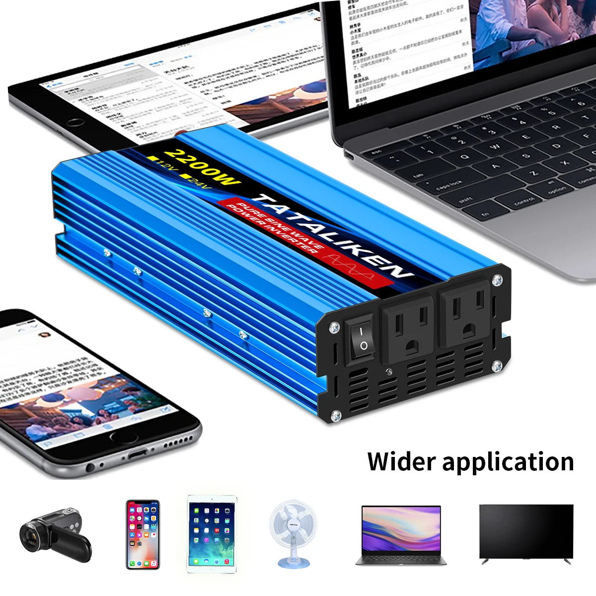 Pure Sine Wave Inverter 5000W 6000W 7000W 8000W 10000W DC To AC 12V  110V   Portable Power Voltage Converter Car Solar Inverter