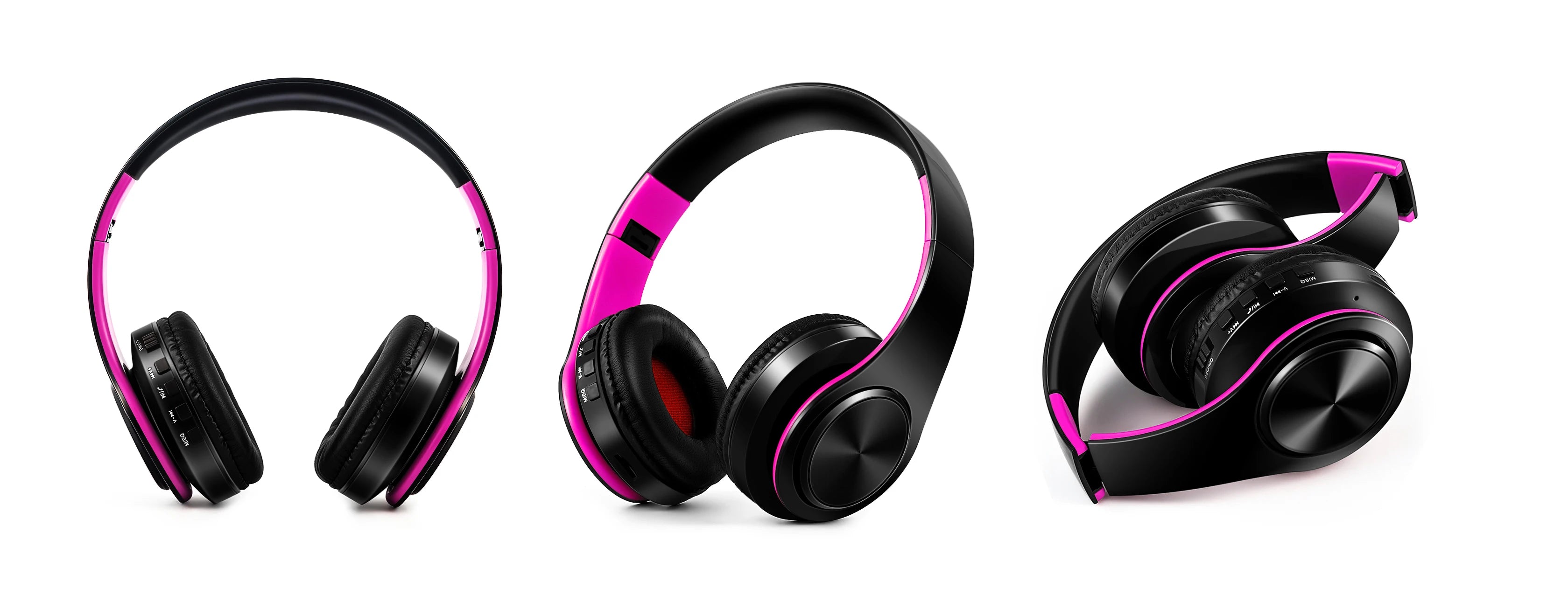 HIFI Stereo Bluetooth Headphones | FM Radio + SD Card + Mic | iPhone Samsung Xiaomi