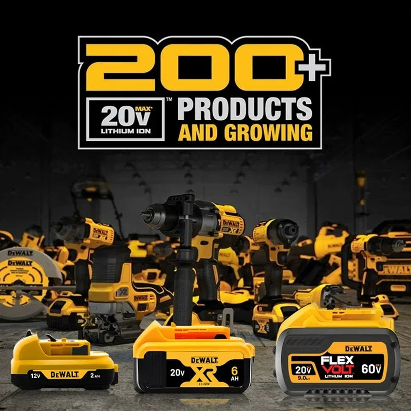 Original Dewalt 20V/60V 9.0Ah Power Tool Battery DCB206 DCB205 DCB200 DCF887 DCG405 DCD791 DCF922 DCF850 DCD805 tool battery