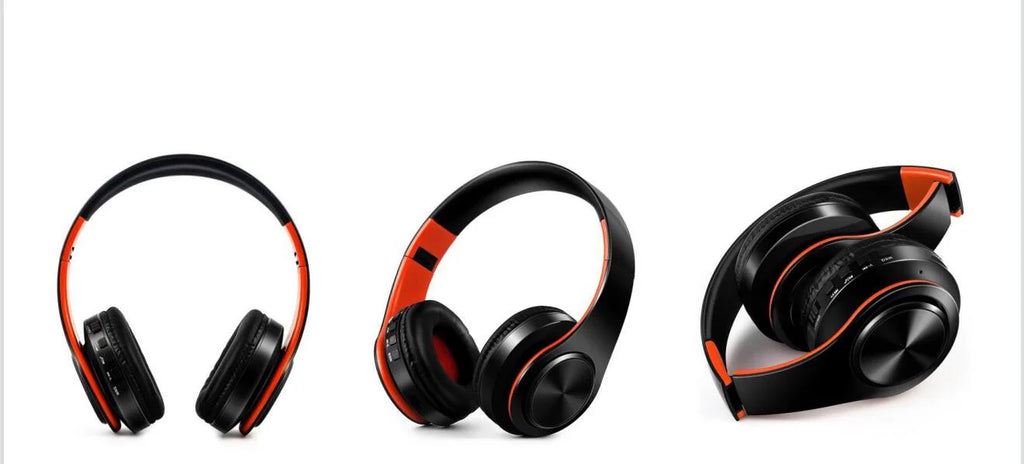 HIFI Stereo Bluetooth Headphones | FM Radio + SD Card + Mic | iPhone Samsung Xiaomi