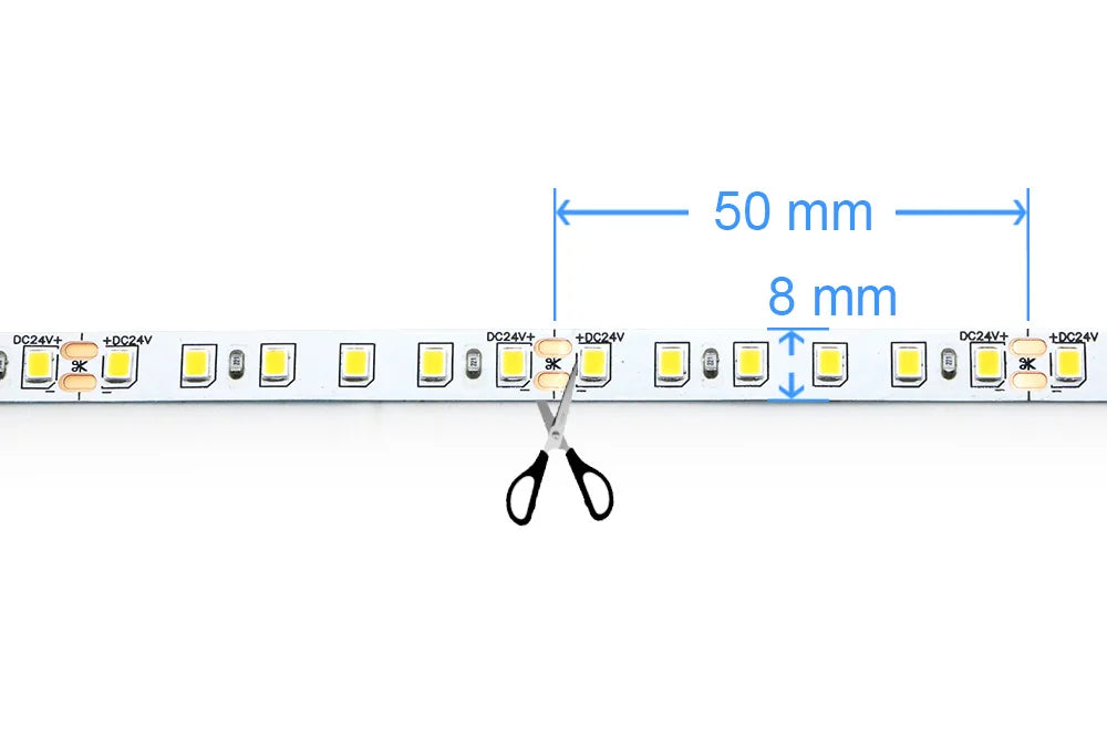 Tira LED dengsum DC24V | 120LEDs/m | Flexible y Cortable | 5m a 20m | 3000K/4000K/6500K | Sala - Firu Total Sales
