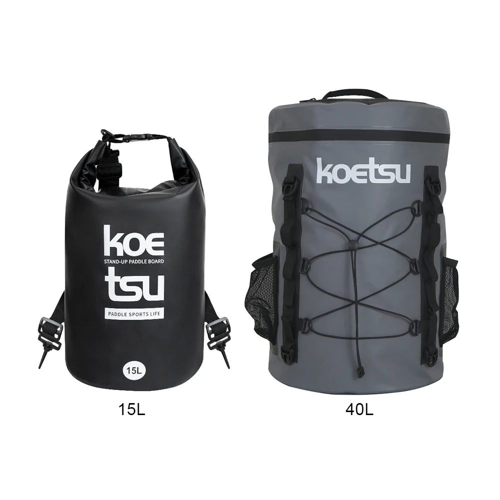 15/40L Paddle Board Bag Waterproof Paddle Board Deck Bag Large Capacity Storage Bag for Paddle Board Surfboard Kayak Boat Canoe