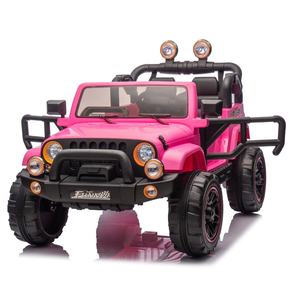 Carro Eléctrico 2 Asientos 24V para Niños | Control Padres | Bluetooth | 3-8 Años 🚗 - Firu Total Sales