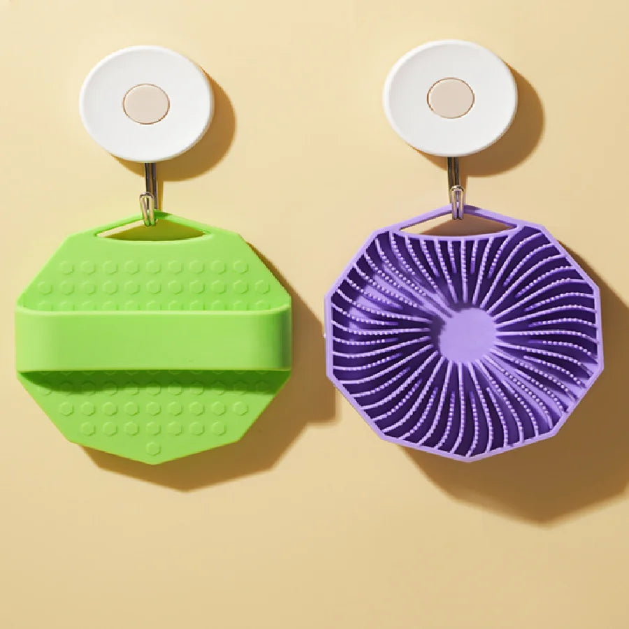 1 pc Silicone Body Scrubber - Exfoliating Bath Brush and Skin Cleanser - Shower Sponge for Gentle Body Scrub and Wash