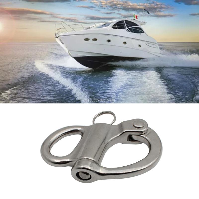 35/52/69/96mm Stainless Steel Quick Release Boats Chain Shackle Hook