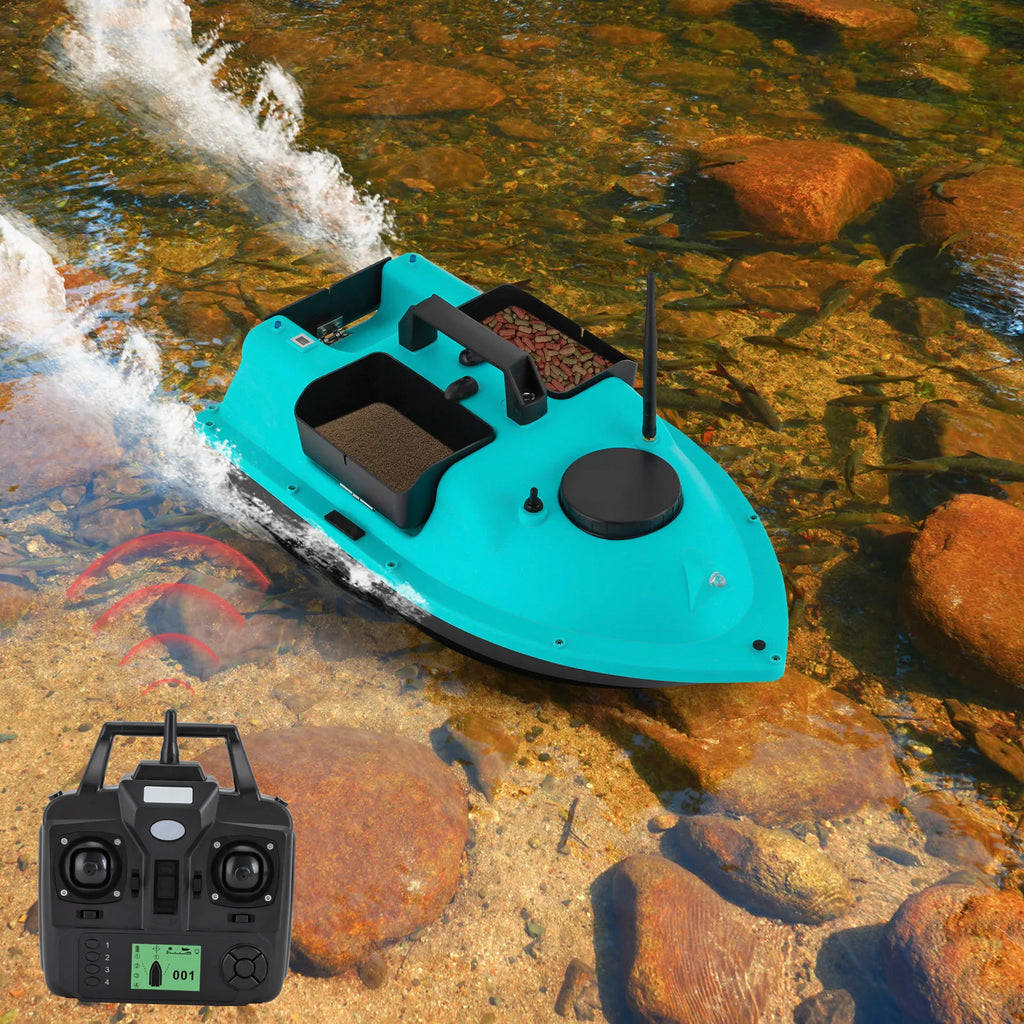 Rechargeable GPS Fishing Bait Boat with 2 Batteries 16 Positioning Points 2kg Load Bait Boat