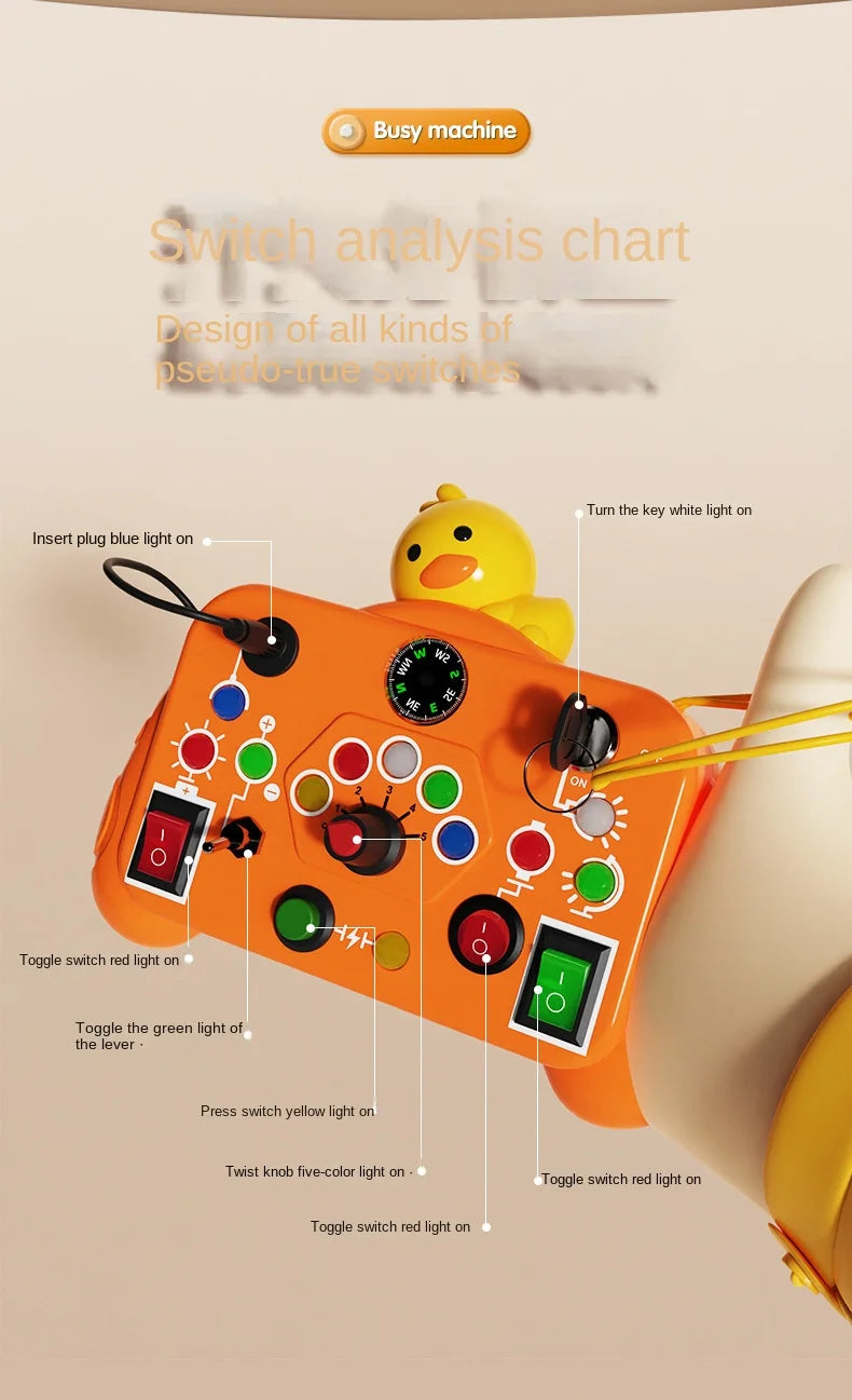 Tablero Sensorial Montessori para Bebés y Niños