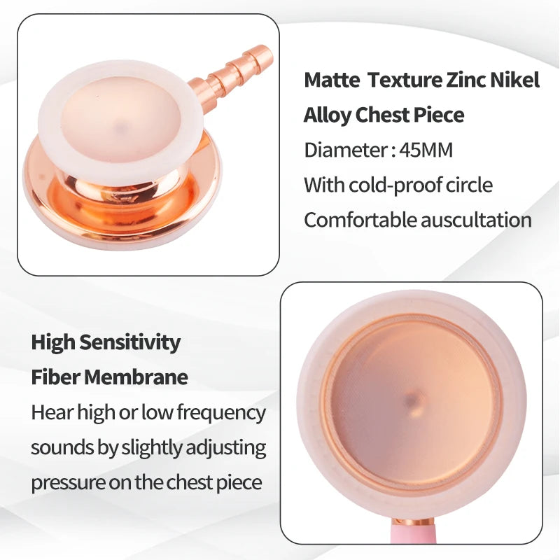 Medical Double Sided Stethoscope Professional Portable Cardiology Stethoscope Medical Equipment Nurse Doctor Stethoscope