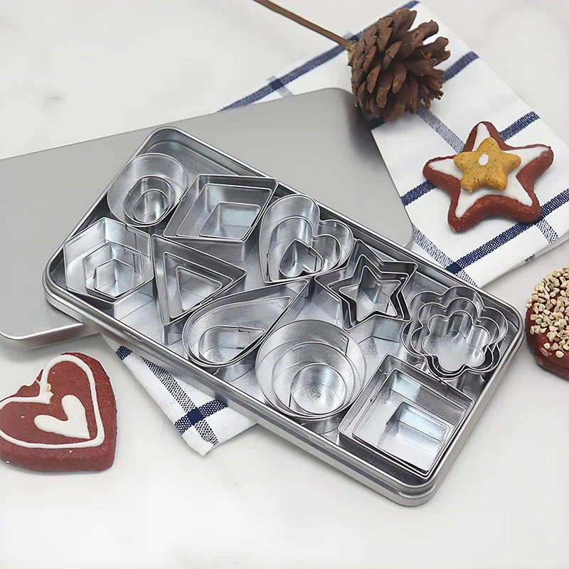 Set Cortadores de Galletas Acero Inoxidable | Formas Geométricas | Apto Lavavajillas 🍪