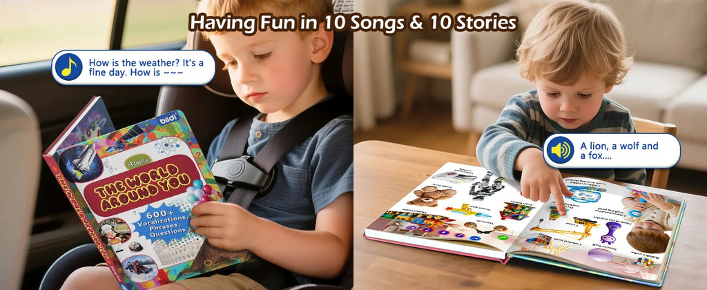 English Sound Book The World Around You First Sight Word Educational Learning Talking E-Book Montessori Interactive Toy Children