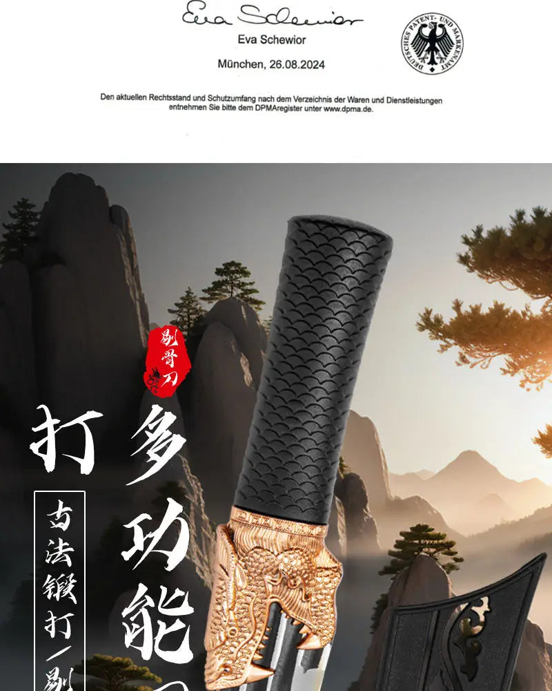 Multi-Purpose Kitchen Knife for Meat BBQ Cooking Knife Fishing Boning Knife Stainless Steel Butcher Knife Pastic Handle
