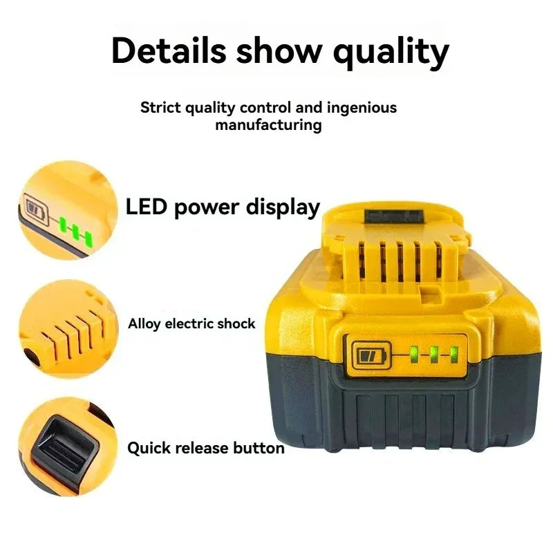 DeWALT Original Battery 20V/60V 6Ah 9Ah MAX FlexVolt for DeWALT DCB606 DCB205 DCB206 DCB209 DCB182 Power Tool