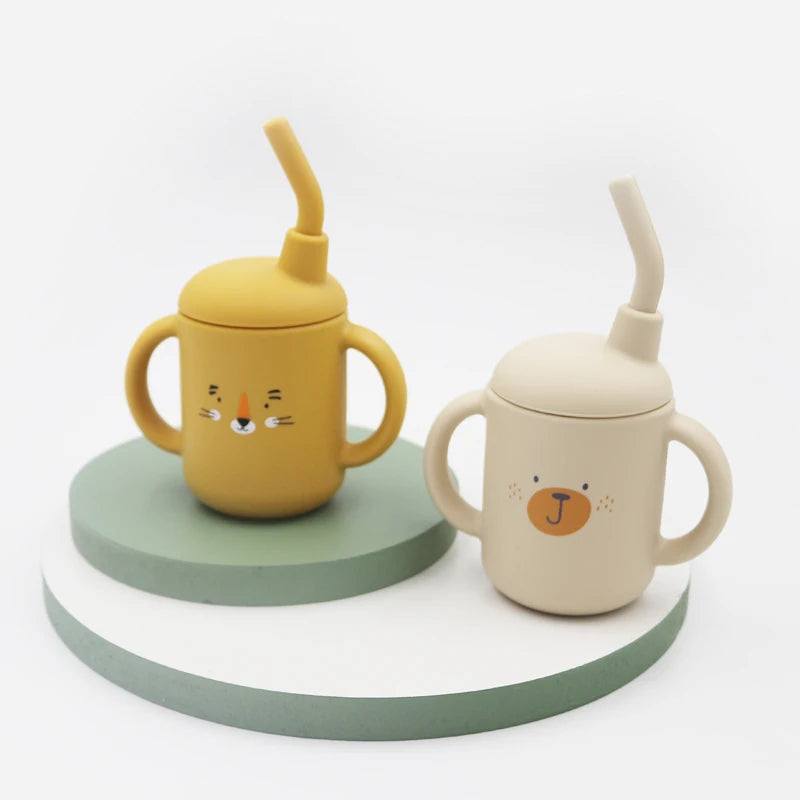 Vaso Sippy de Silicona 120ml para Bebé | Sin BPA | Contenedor de Snacks Portátil 🍼