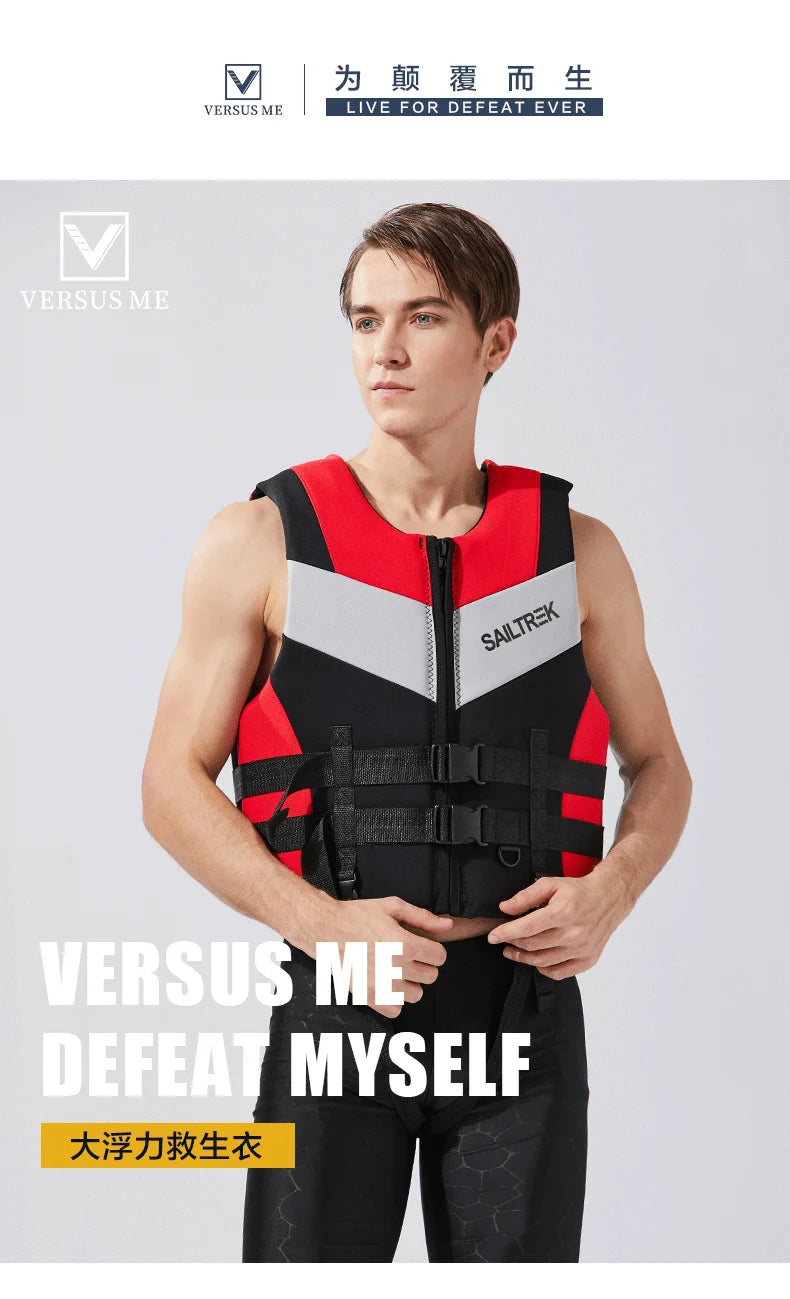 Life Vest for Adults Kayak KiteSurf Jet Ski Life Jacket Motorboats Raft Rescue Swim Drifting Boat Wakeboard Fishing Life Jackets
