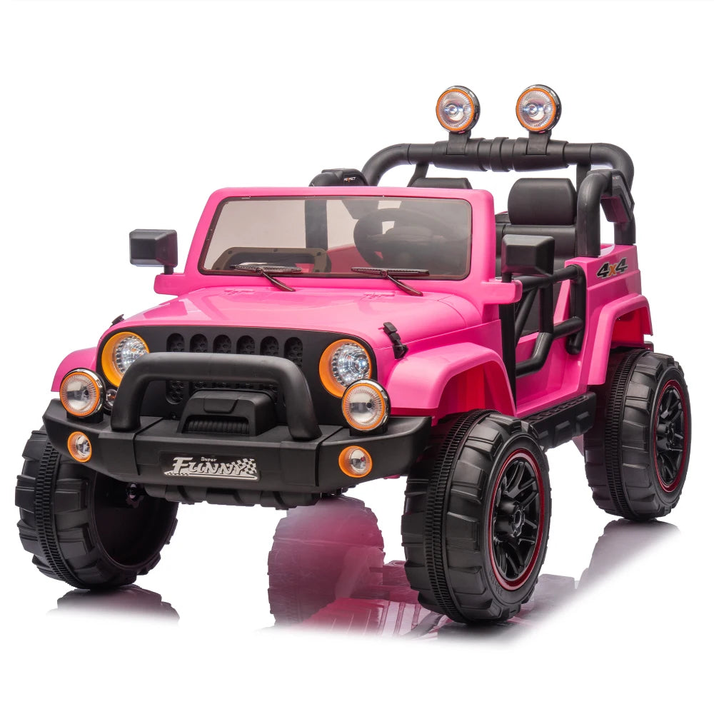 Carro Eléctrico 2 Asientos 24V para Niños | Control Padres | Bluetooth | 3-8 Años 🚗 - Firu Total Sales