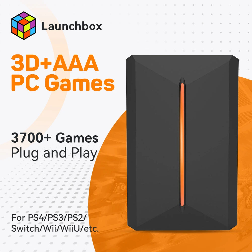 JMachen Disco Duro Gaming 500GB Launchbox | 3,760+ Juegos | 14 Emuladores | PS4/PS3/PS2/Wii/N64 | PC - Firu Total Sales