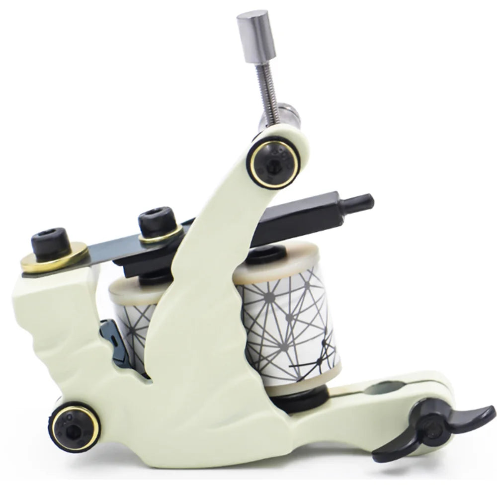 Professional Coil Tattoo Machine Gun 10 Wraps Cast Iron Tattoo Coil Machine for Tattoo Liner and Shader Traditional Tattoo Gun