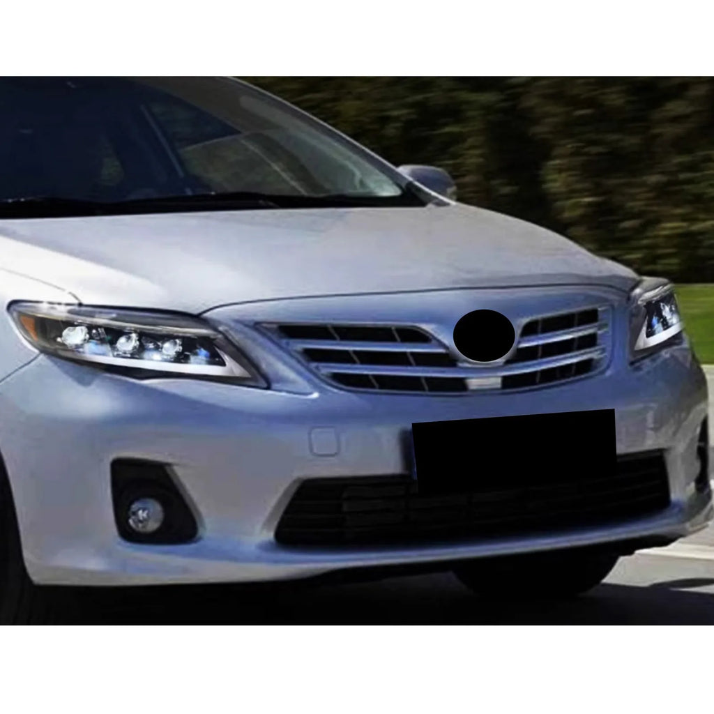 Faros LED Xunder Toyota Corolla 2011-2013 | DRL | Triple Proyector | Intermitente Secuencial | Par | Plug & Play