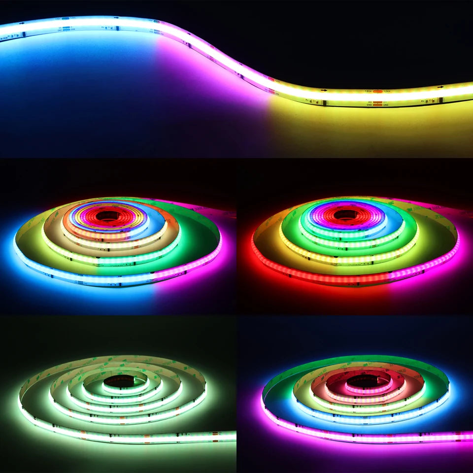 Tira LED RGBIC COB CHNAITEKE Tuya WiFi | 576LEDs/m | WS2811 | Alexa y Google | 12V | Dormitorio - Firu Total Sales