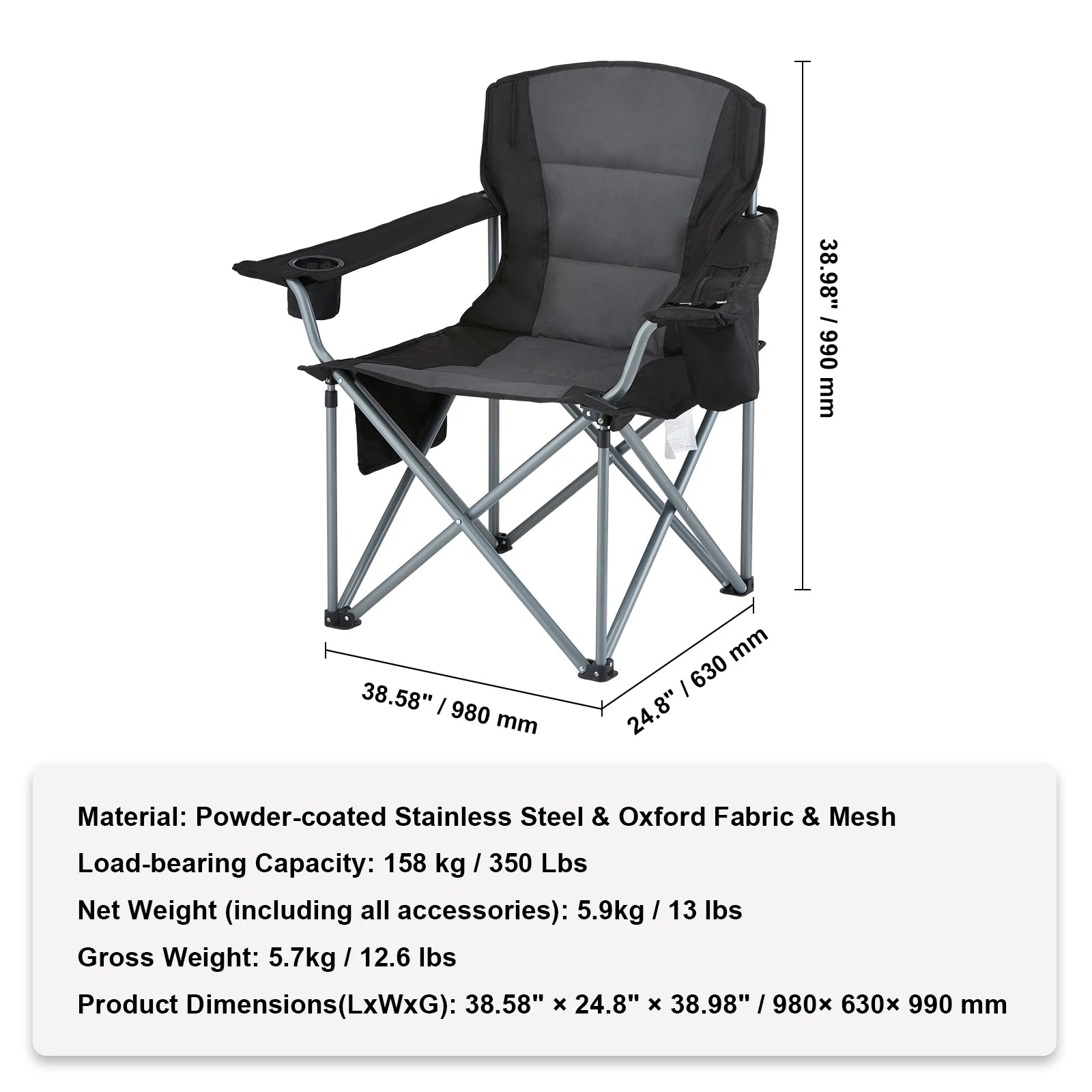 SucceBuy Silla Camping Plegable Ultra Ligera | 350 lbs | Playa, Senderismo, Pesca y Picnic | Portable